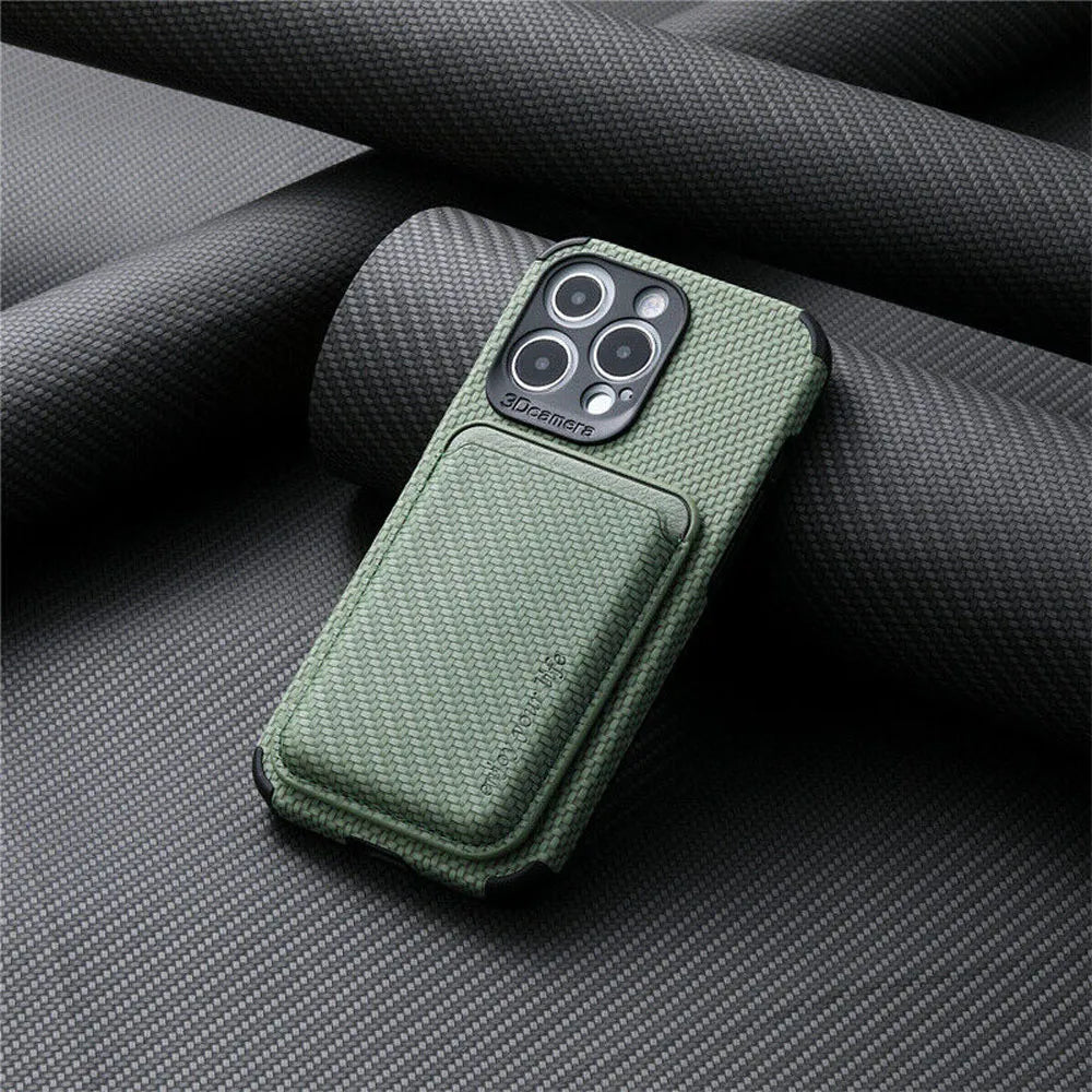 MagSafe Wallet Case - FiberGuard - Carbon Fiber - Elegant & Protective