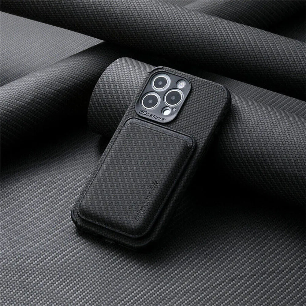 MagSafe Wallet Case - FiberGuard - Carbon Fiber - Elegant & Protective