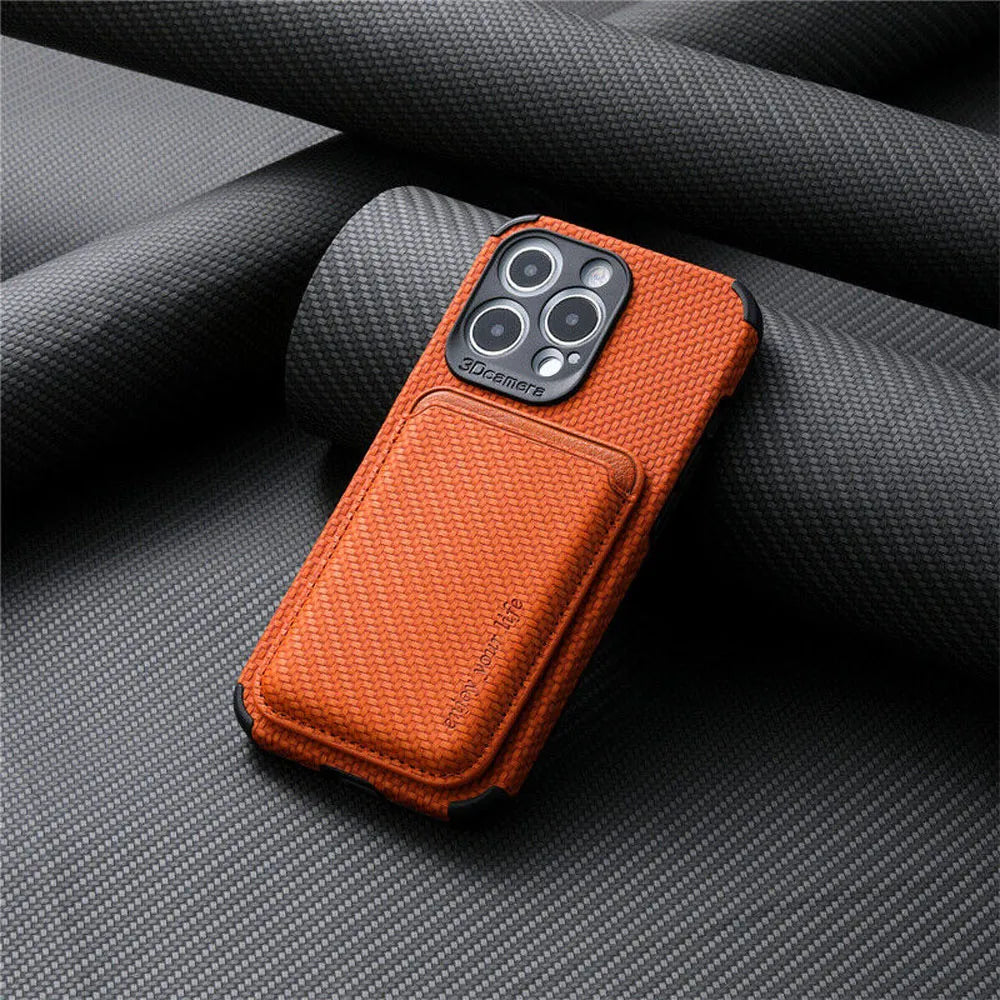MagSafe Wallet Case - FiberGuard - Carbon Fiber - Elegant & Protective