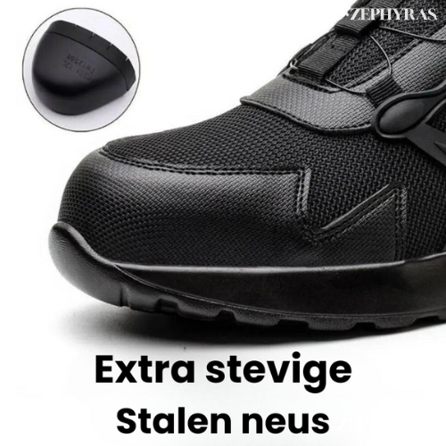 Arbetsskor - Svart - Ståltå - S3 Skyddssko - Perfekt för säkerhet på arbetsplatsen