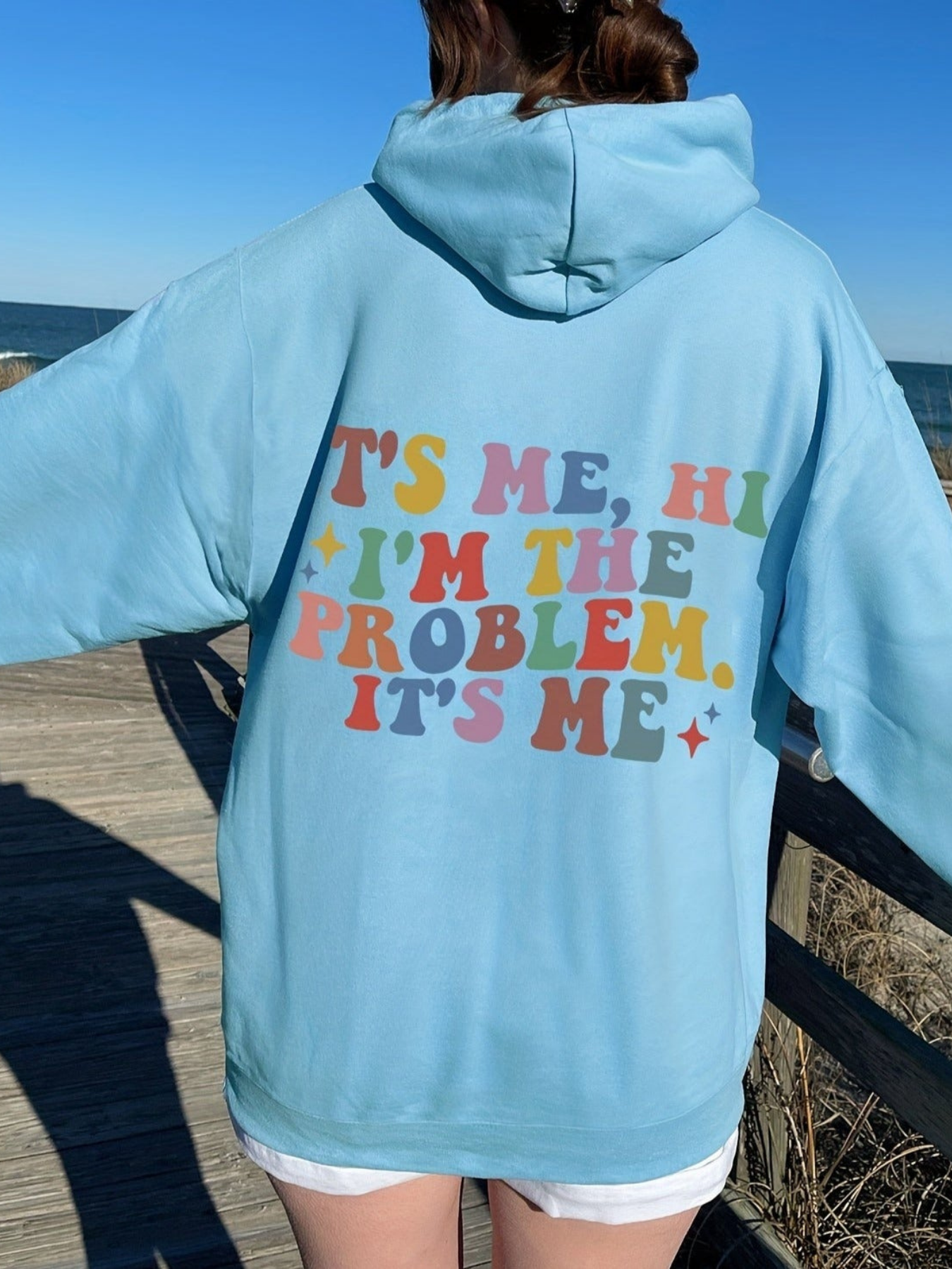 Hoodie Dam, Statement Hoodie | 100% bombull - Bekväm - Perfect for long days