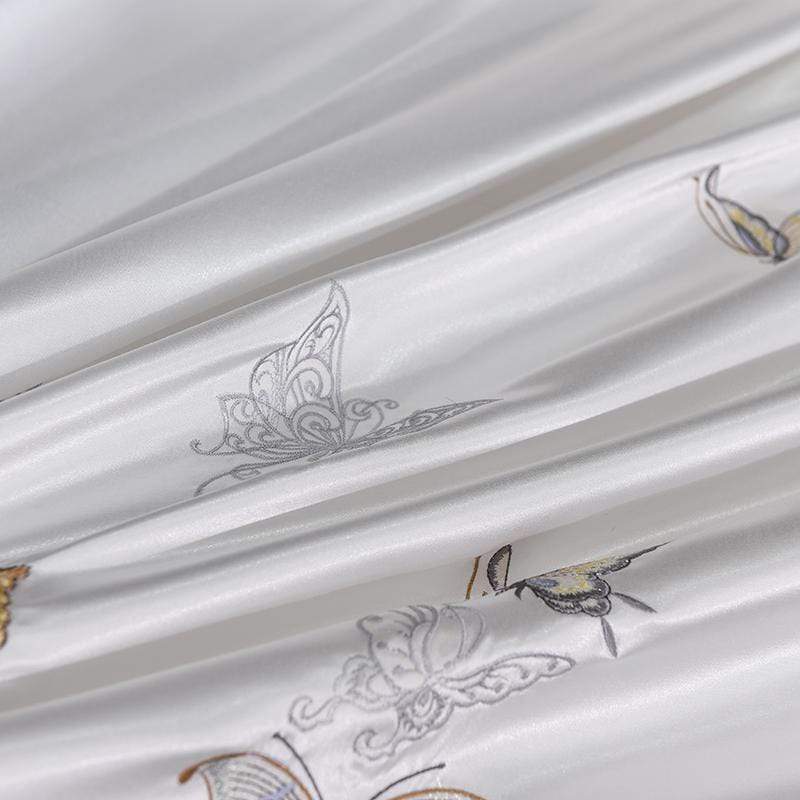 Platinum Falls Off White påskkakset - Egyptisk bombull | Lyxig vit design - Mjuk och andas, perfekt för en sofistikerad look