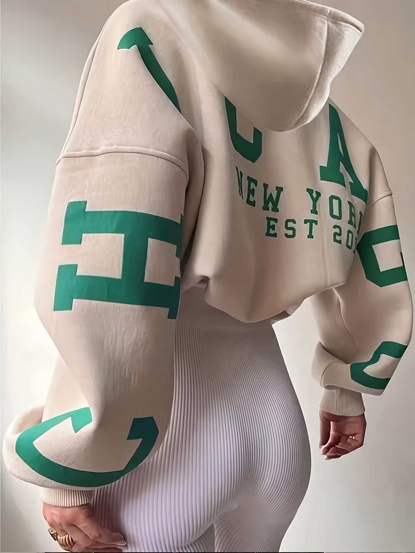 Hoodie Dam, Stor Hoodie | Tryckt - Bekvämt - Perfekt för dagsljusbruk