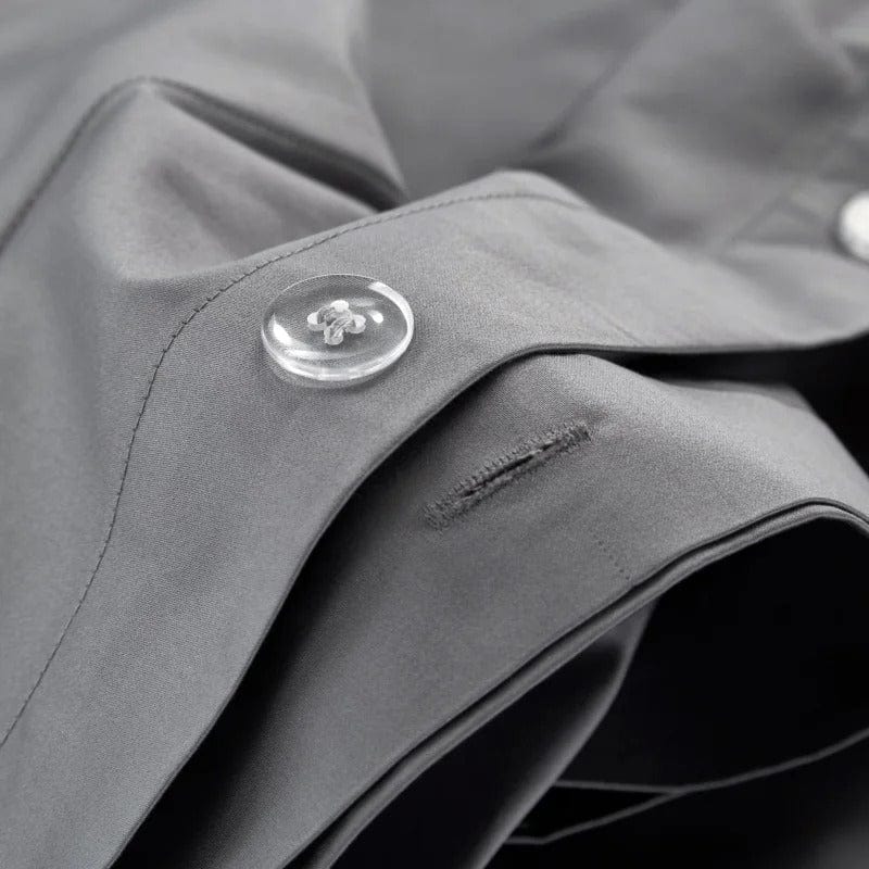 Prestige Gray Duvet Cover Set (Egyptian Cotton) | Luxury Egyptian Cotton - Deep Gray Shade - Perfect for Comfort and Style