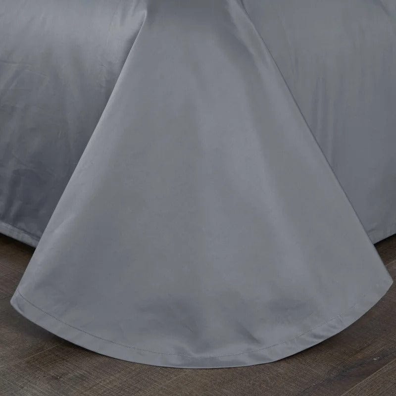 Prestige Gray Duvet Cover Set (Egyptian Cotton) | Luxury Egyptian Cotton - Deep Gray Shade - Perfect for Comfort and Style