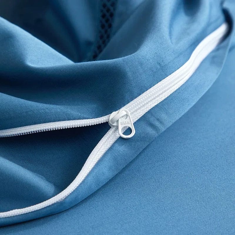 Elegance Blue påslakanset - egyptisk bomull | Premium egyptisk bomull - rik blå nyans - perfekt för ett snyggt och bekvämt sovrum