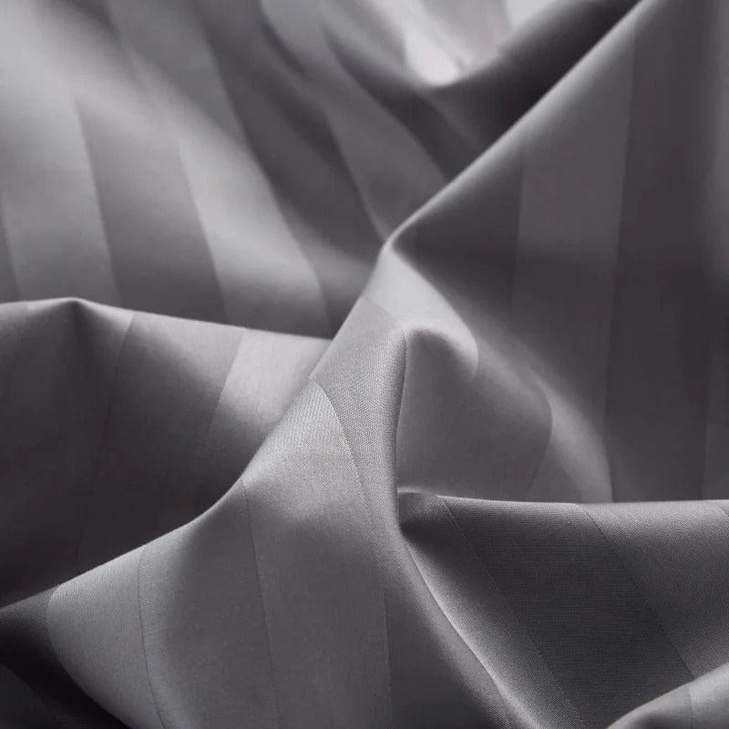 Prestige Gray Duvet Cover Set (Egyptian Cotton) | Luxury Egyptian Cotton - Deep Gray Shade - Perfect for Comfort and Style