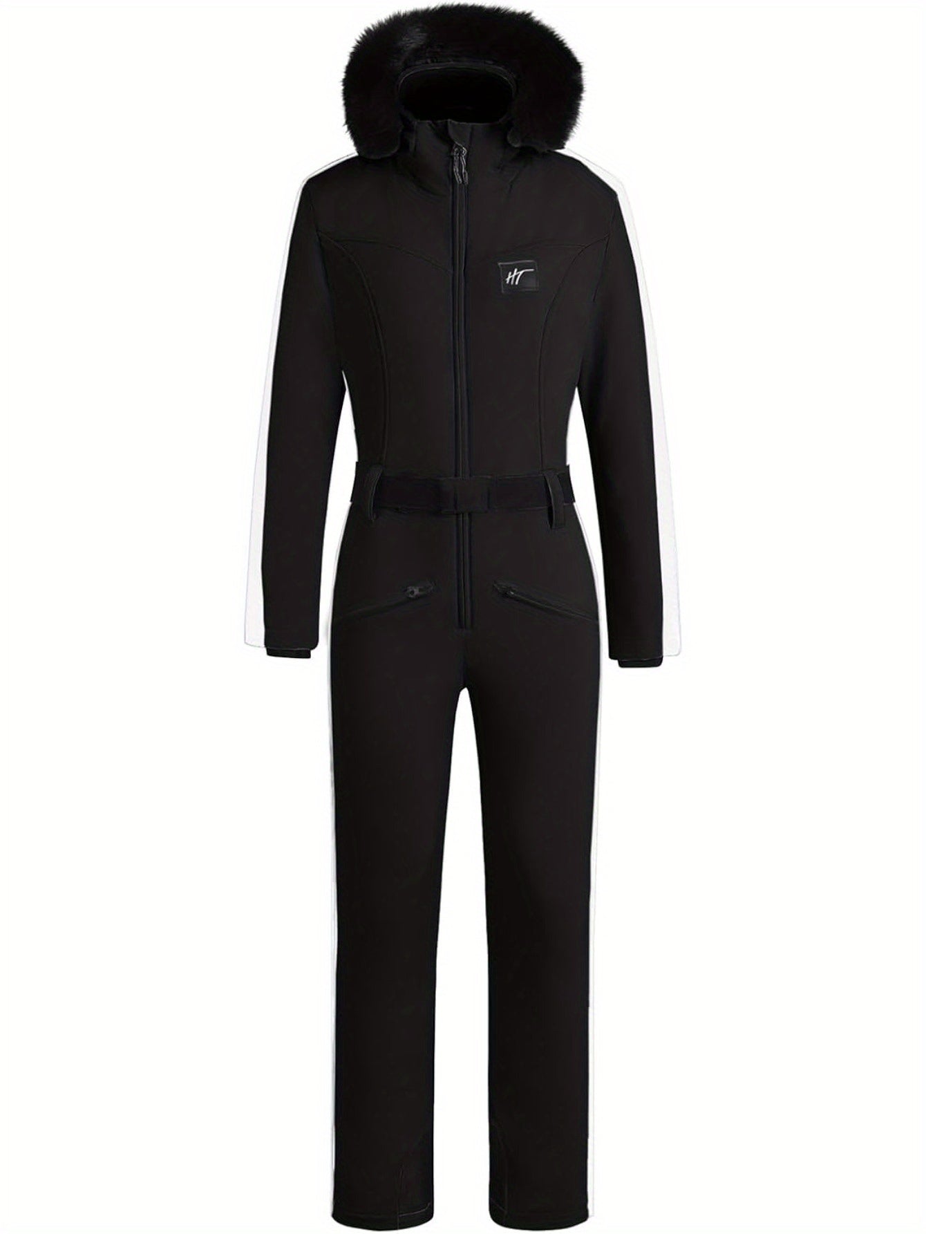 Vattentät Skid-eller Snowboarddräkt Jumpsuit Dam 439 | Jumpsuit med varma färger och detaljer - Essential - Nikkky