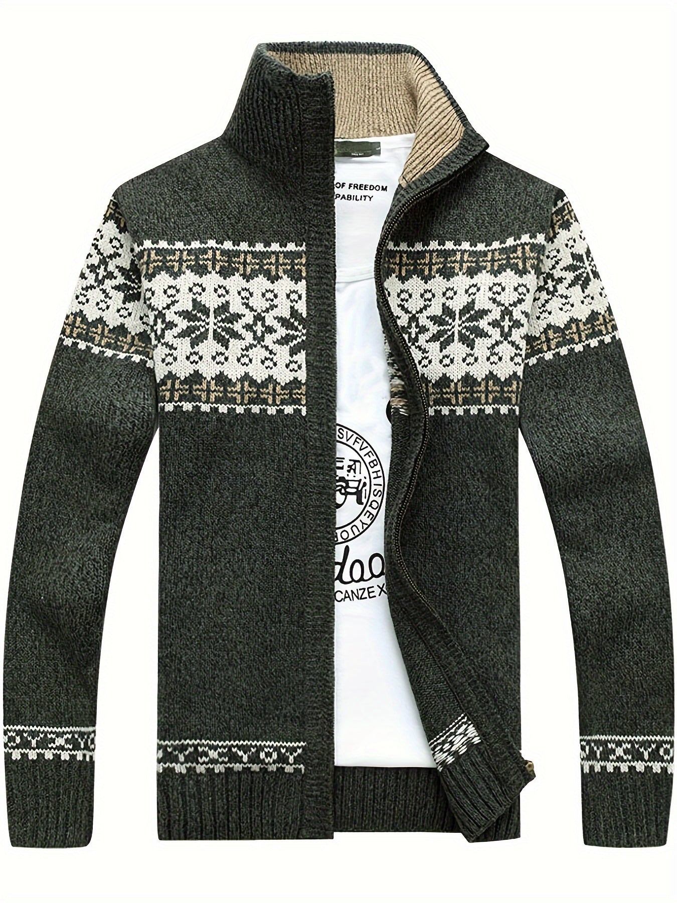 Casual Knit Cardigan Geometriskt mönster - Normal passform - Vintagio - VG 63 - Essential i flera färger