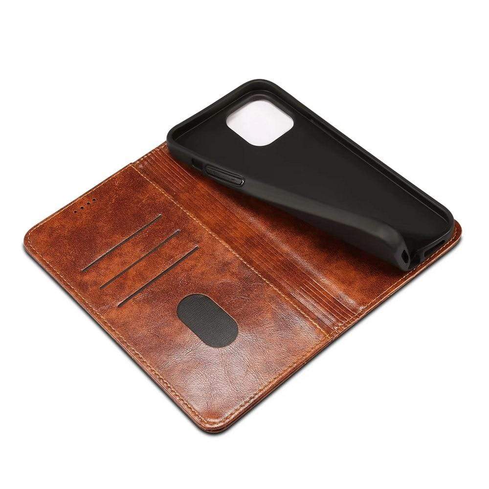 Flip Cover Plånboksfodral - Luxura - Äkta loader - iPhone 12