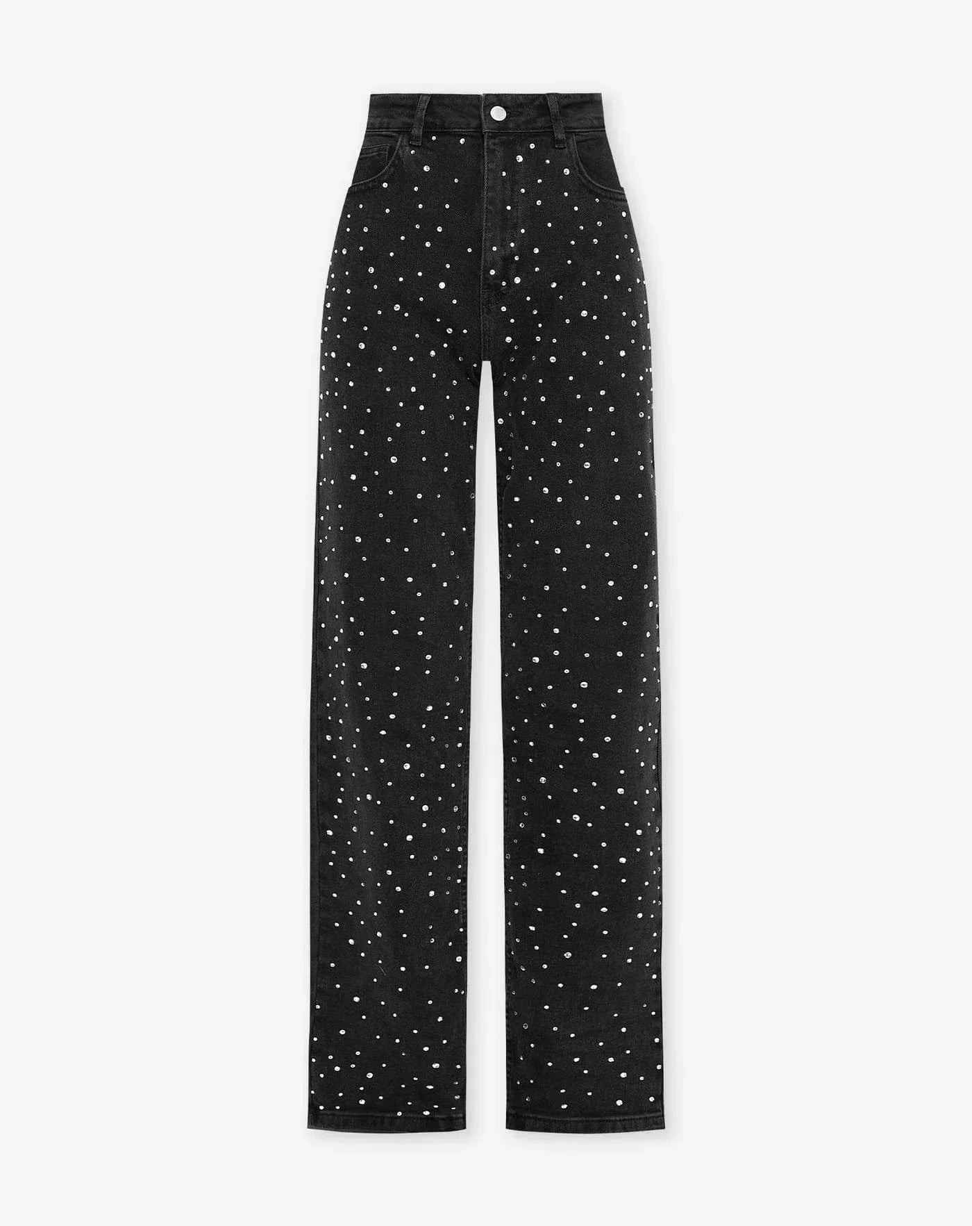 Denim Glitter Sparkle Jeans Dam - Normal passform - Glamourdetalj - Essential Elegans