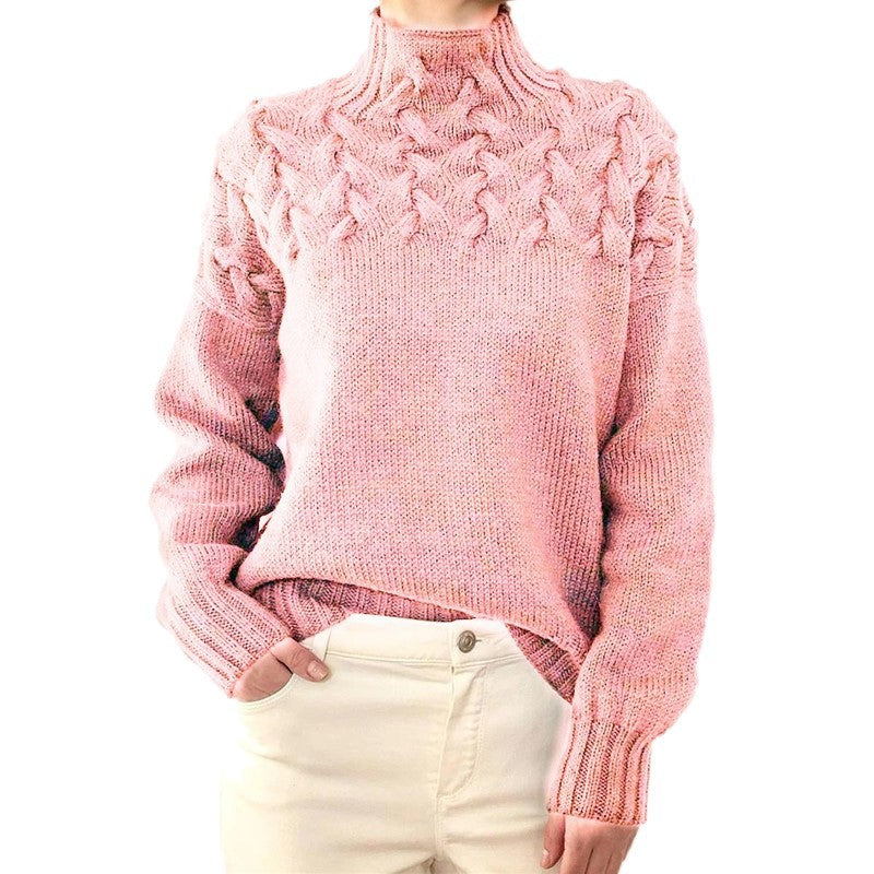 Turtleneck Dam, Stickad Turtleneck | Snygg - Bekväm - Perfekt för kalla dagar