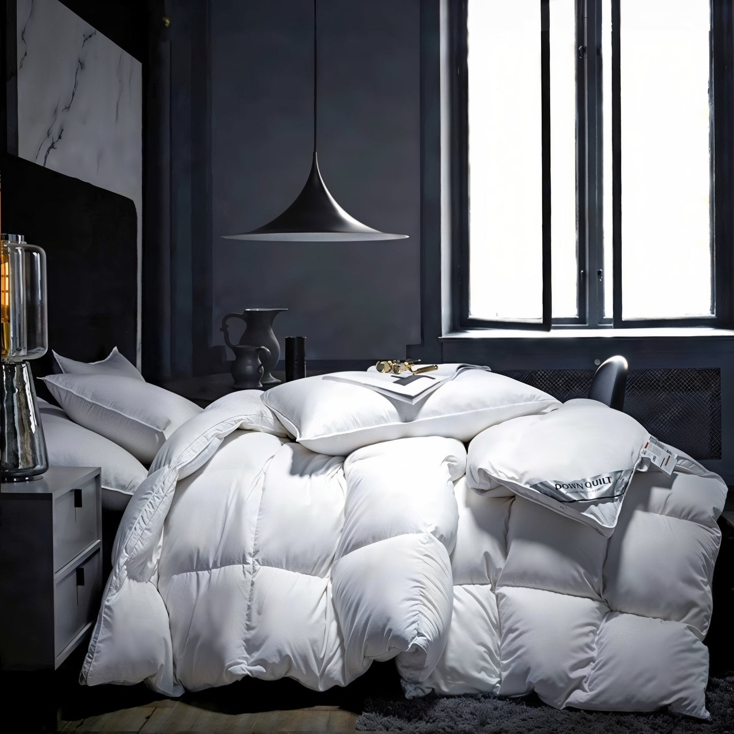 Molngåsduntäcke | Mjukt gåsdun - Lätt och luftig värme - Lyxig comfort for varying quality