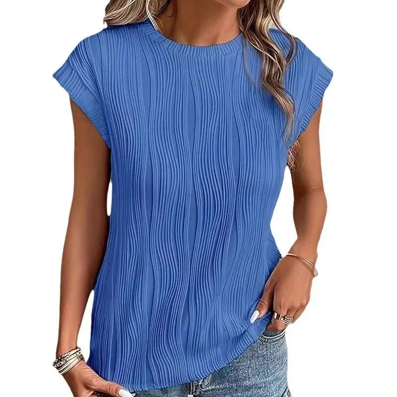 Zomers Dames T-shirt met Ronde Hals - Visconte