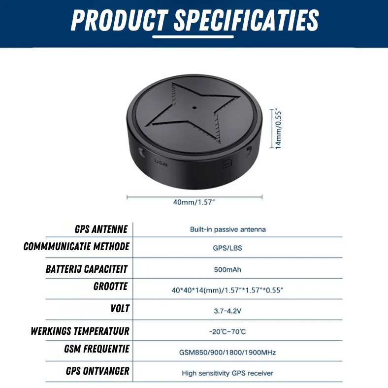 UltraTrack Strong Magnetic GPS Tracker - Exakta platsuppdateringar