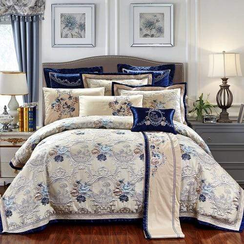 Orientalisque jacquard lyxiga sängkläder set - egyptisk bombull | Detaljerad Jacquard Design - Elegant men ändå elegant
