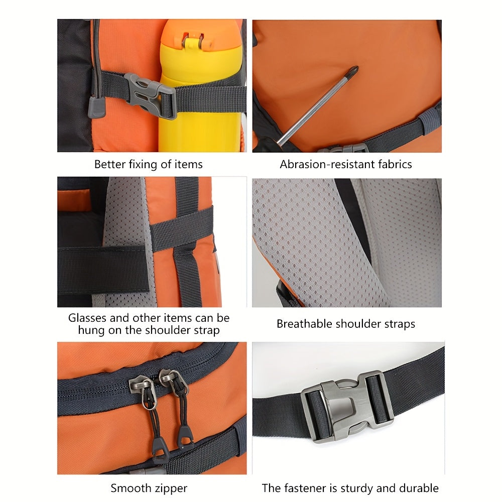 New Lightweight 2025 | Suitable for Outdoor Hiking, Camping, Mountaineering Equipment | Adjustable Shoulder Strap Backpack | Durable Zipper Closure | 30L | Large-Capacity Multi-Suspension Device | Couple'S Backpack Unisex