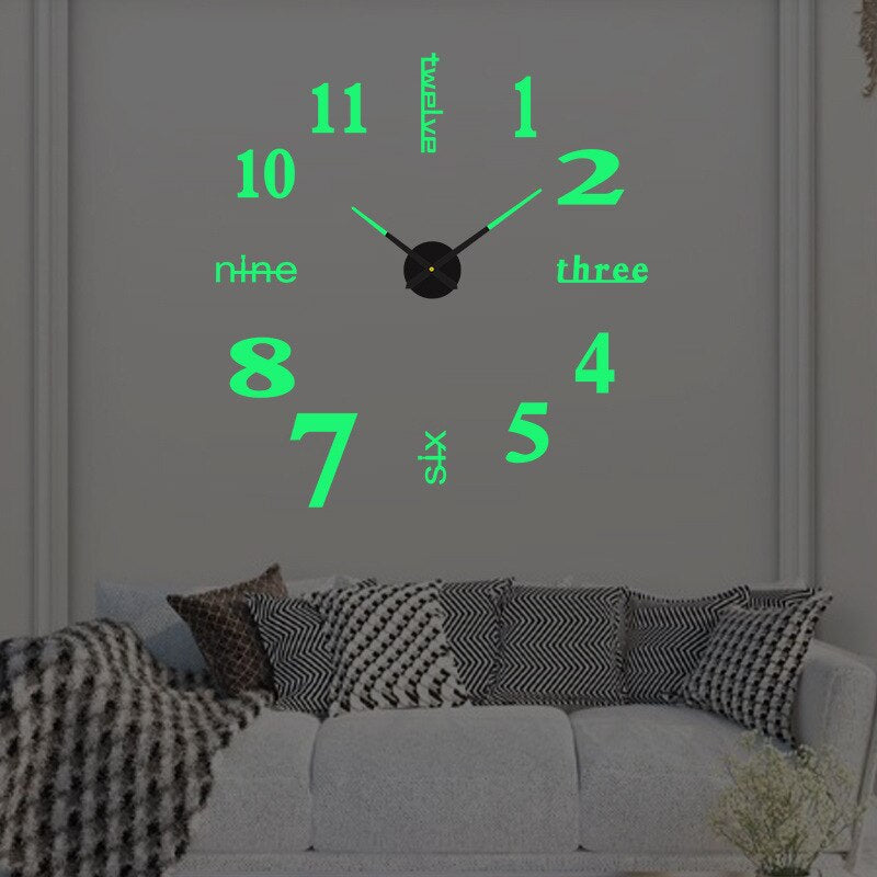 CreativaTime modern väggklocka | Unik design i svart, vit eller guld | Tyst kvartsrörelse | 30, 40, 50 cm | Plast och metall