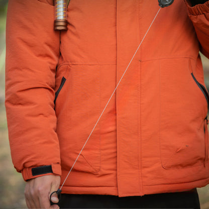 Four-color Outdoor Tactical Pull-tab Retractable Buckle Steel Wire Rope Multi-functional Keychain Camping High-resilience Anti-loss Rope Quick-release Buckle