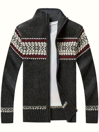 Casual Knit Cardigan Geometriskt mönster - Normal passform - Vintagio - VG 63 - Essential i flera färger