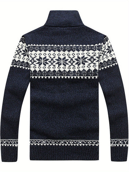 Casual Knit Cardigan Geometriskt mönster - Normal passform - Vintagio - VG 63 - Essential i flera färger