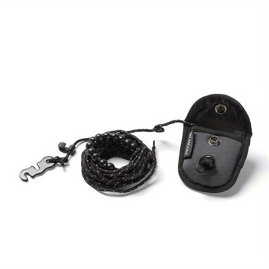 Portable 3-Meter Adjustable Clothesline - Windproof, Beaded Design for Outdoor Camping & Travel