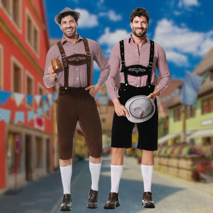 Hugo | Tredelt sæt Oktoberfest Lederhosen