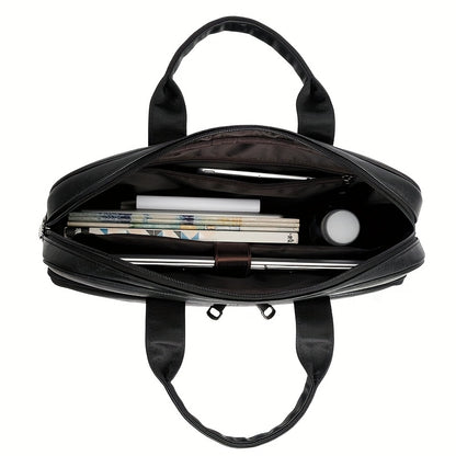 Men's  Classic High-capacity Business Briefcase, 39.62cm Laptop Bag, Big Single Shoulder Strap Handbag Tote Bag for Father's Day Gift, Valentine's Day Gift