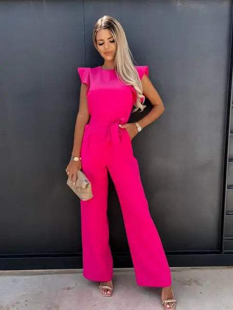 Peach™ | Elegante Jumpsuit met Ruches - Visconte