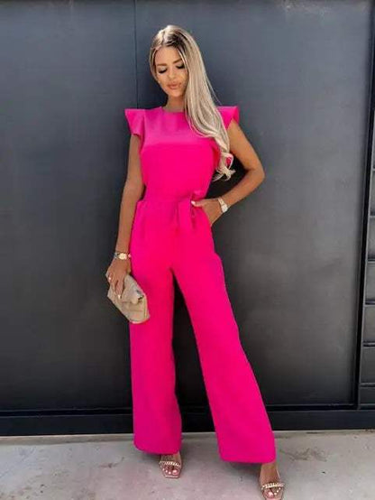 Peach™ | Elegante Jumpsuit met Ruches - Visconte