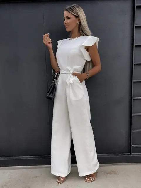 Peach™ | Elegante Jumpsuit met Ruches - Visconte