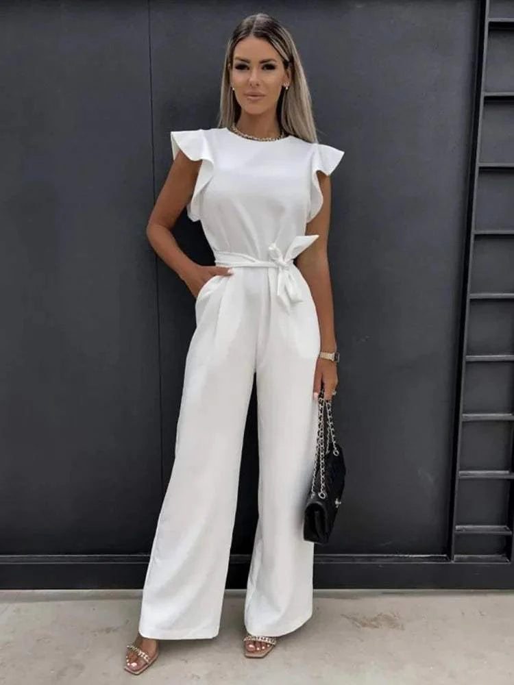 Peach™ | Elegante Jumpsuit met Ruches - Visconte