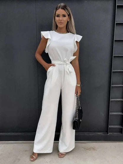Peach™ | Elegante Jumpsuit met Ruches - Visconte