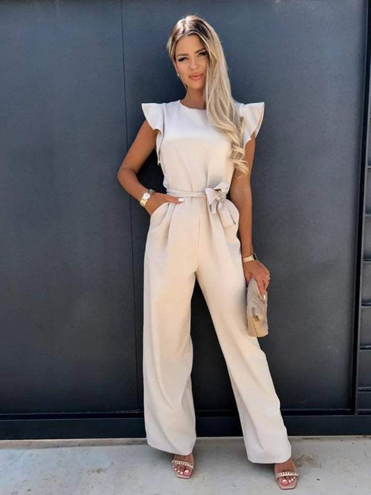 Elegante Jumpsuit met Riem voor Dames - Visconte