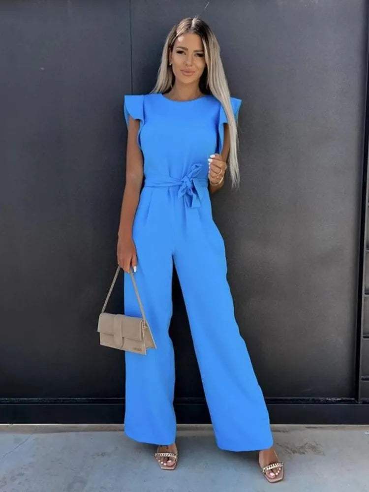 Peach™ | Elegante Jumpsuit met Ruches - Visconte