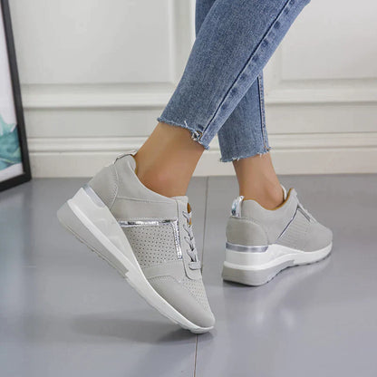 Vita sommarsneakers dam | Lätta och ventilerande skor för kvinnor | Perfekt promenad | EU-stork 36-42 | Bekväma vardagsskor för fritid och resa