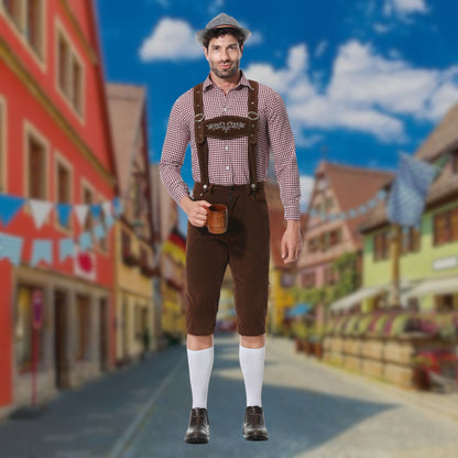 Hugo | Tredelt sæt Oktoberfest Lederhosen