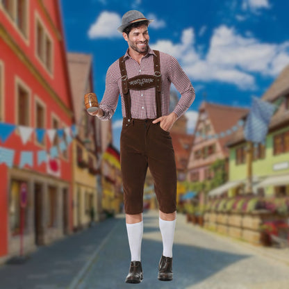 Hugo | Tredelt sæt Oktoberfest Lederhosen