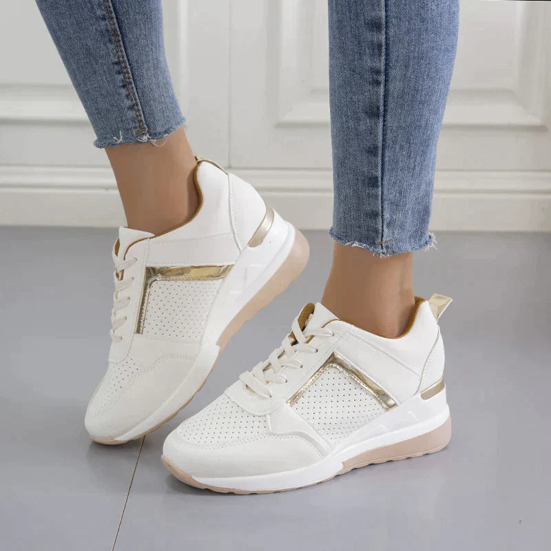 Vita sommarsneakers dam | Lätta och ventilerande skor för kvinnor | Perfekt promenad | EU-stork 36-42 | Bekväma vardagsskor för fritid och resa