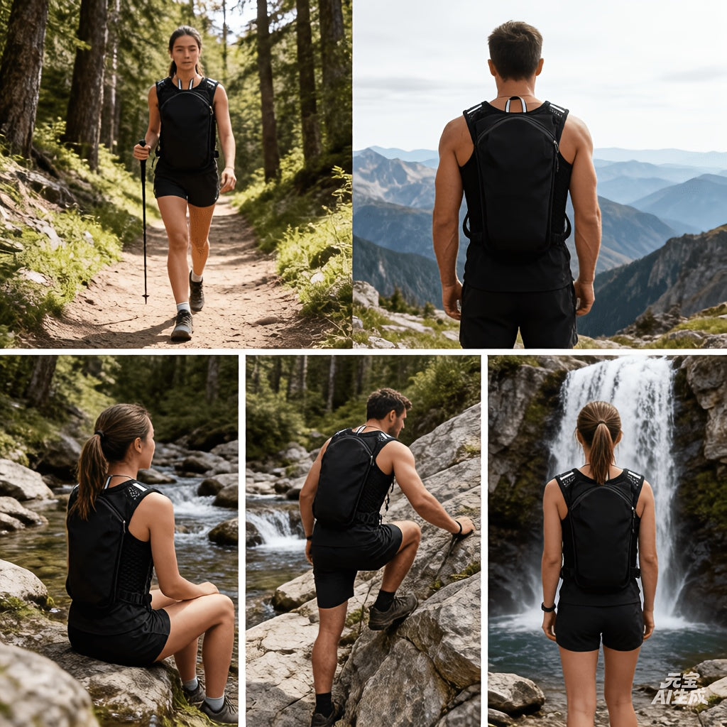 5L Lightweight Quick-Dry Outdoor Sports Backpack with Multiple Pockets for Hiking, Running, And Cycling
