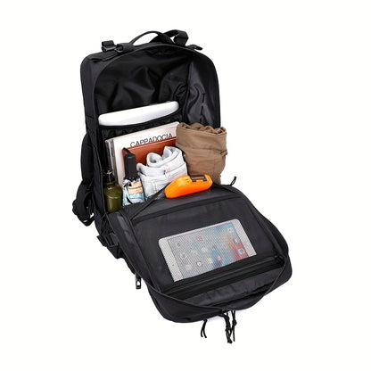 25 L  Men'S Backpack Made of Nylon, Suitable for Outdoor Activities Like Sports, Camping, Hiking, Trekking, Fishing, And Hunting, Available in 25L And 50L Sizes.