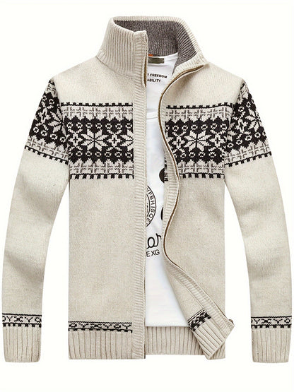 Casual Knit Cardigan Geometriskt mönster - Normal passform - Vintagio - VG 63 - Essential i flera färger