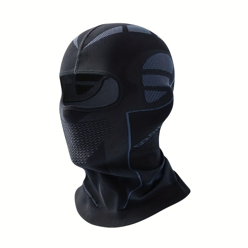 A Unisex Warm Hat And Face Mask for Outdoor Skiing And Motorcycling in Autumn And Winter, Designed to Protect The Face And Neck from Wind And Cold, Featuring a Balaclava Style.