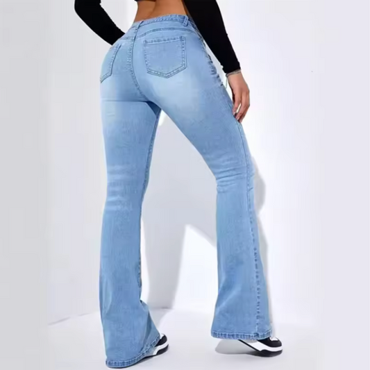 Ebba dambyxa | Hög midja | Slim-fit | Stretch | Bekväm passform för kontor & vardag | 95% bomull & 5% elastan | Svart