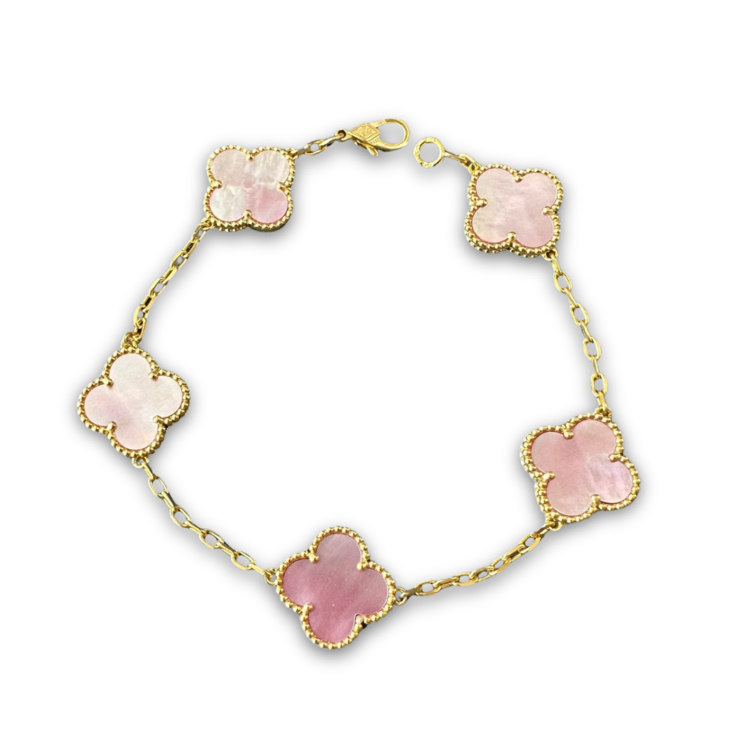 Venedig | Rosa klöverarmband