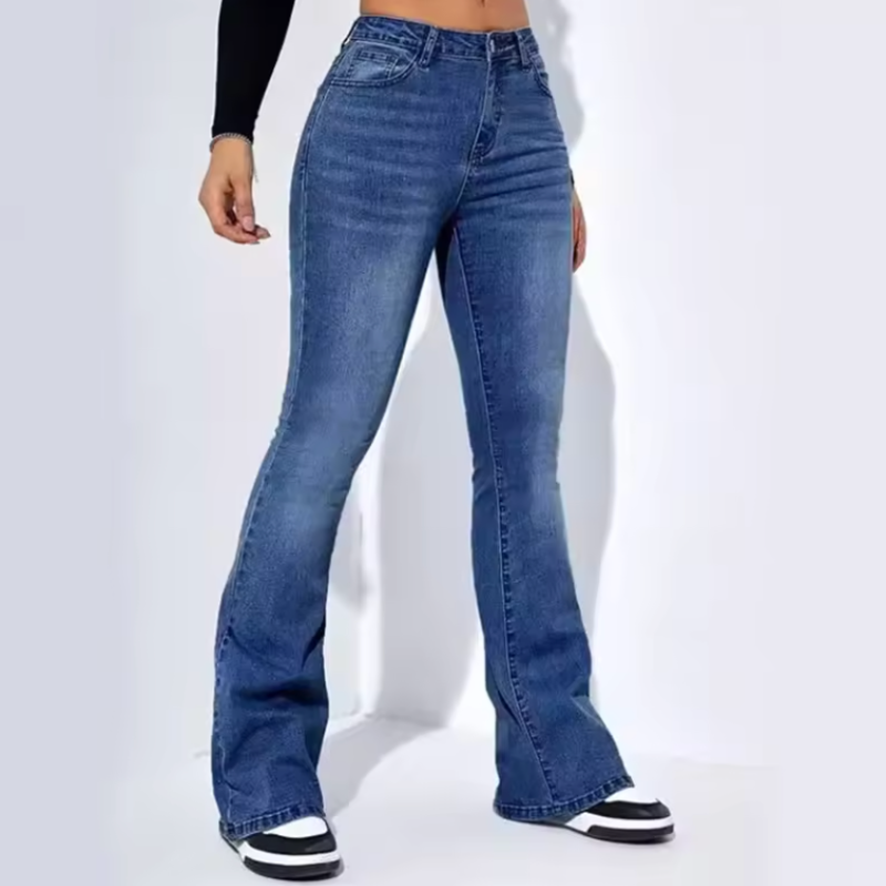 Ebba dambyxa | Hög midja | Slim-fit | Stretch | Bekväm passform för kontor & vardag | 95% bomull & 5% elastan | Svart