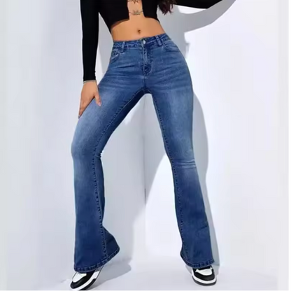 Ebba dambyxa | Hög midja | Slim-fit | Stretch | Bekväm passform för kontor & vardag | 95% bomull & 5% elastan | Svart