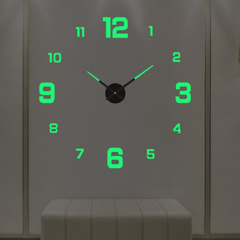 CreativaTime modern väggklocka | Unik design i svart, vit eller guld | Tyst kvartsrörelse | 30, 40, 50 cm | Plast och metall