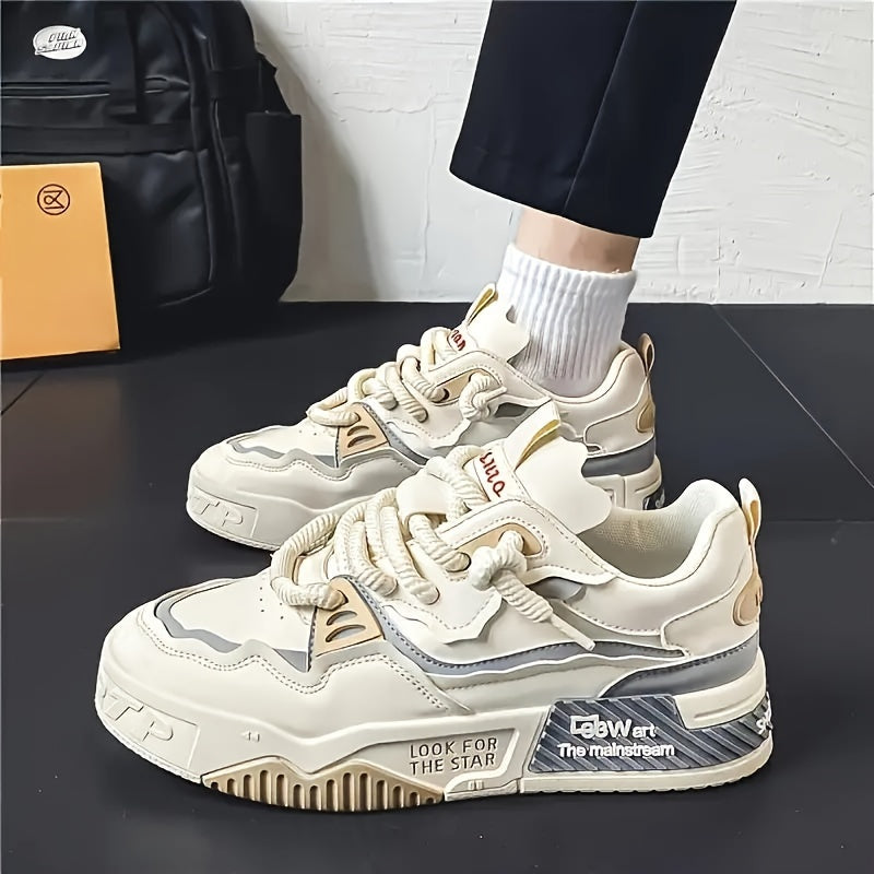 88 Wart Streetwear Sneaker Men | Mångsidig Low Top Shoe - Tjock sula för alla årstider - Essential