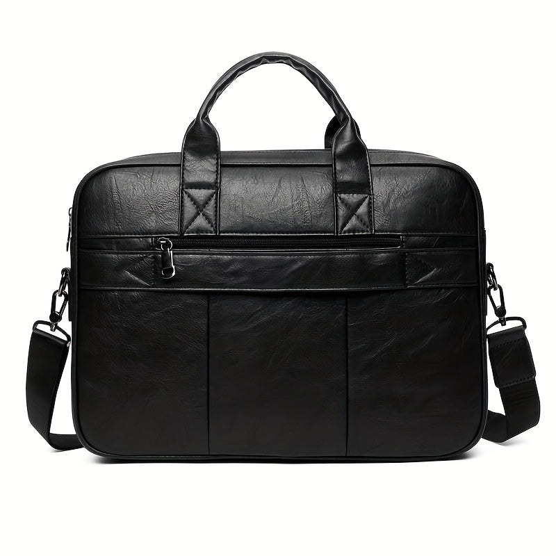 Men's  Classic High-capacity Business Briefcase, 39.62cm Laptop Bag, Big Single Shoulder Strap Handbag Tote Bag for Father's Day Gift, Valentine's Day Gift